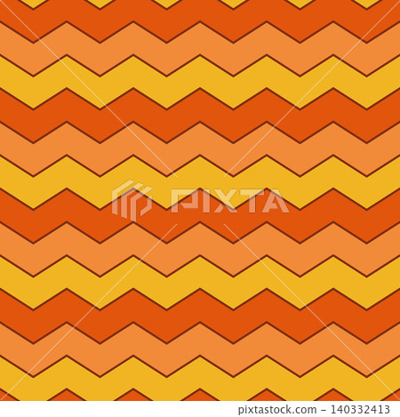 Seamless Pattern Chevron Orange 140332413