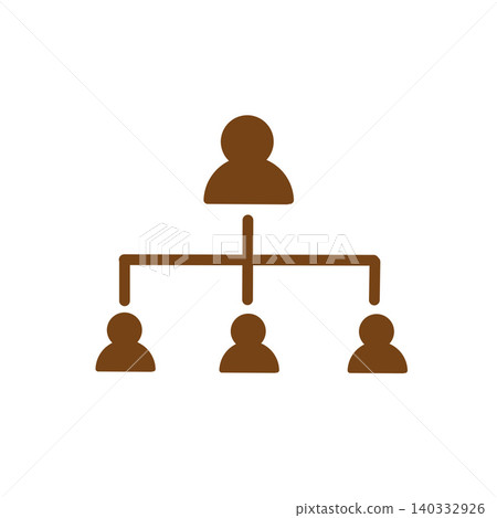 Organizational chart illustrations, organizational structure, teamwork, business icons Organizational chart illustrations, organizational structure, teamwork, business icons 140332926