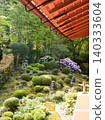 A view of the lush green garden from the veranda. 140333604