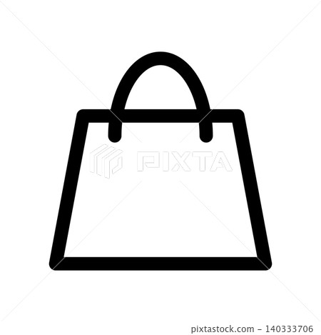 購物袋圖標,代表購物或商店場景 購物袋圖標,代表購物或商店場景 140333706