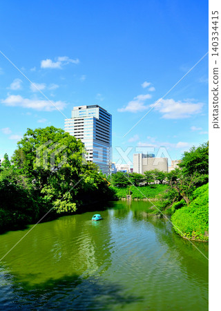 從東京田谷門橋上看到的牛賀淵及其周邊城鎮景觀 從東京田谷門橋上看到的牛賀淵及其周邊城鎮景觀 140334415