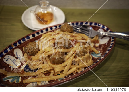 Meatball pasta (polpetti) Meatball pasta (polpetti) 140334978