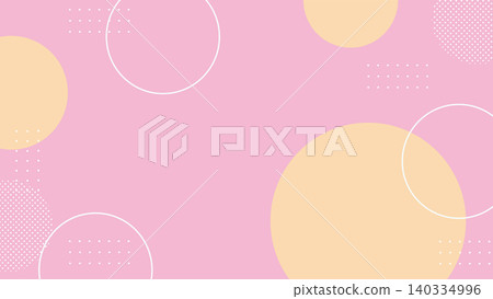 Pink circle and dot background Pink circle and dot background 140334996