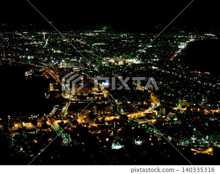 Hakodate night view from Mount Hakodate Hakodate night view from Mount Hakodate 140335316