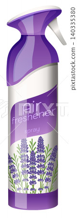 Lavender Scented Air Freshener Spray Vector Illustration Lavender Scented Air Freshener Spray Vector Illustration 140335380