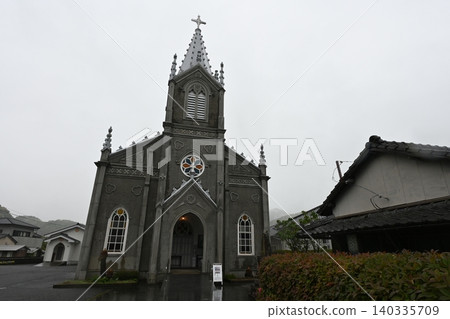 Sakitsu Church stands tall in a quiet village in Amakusa. Sakitsu Church stands tall in a quiet village in Amakusa. 140335709