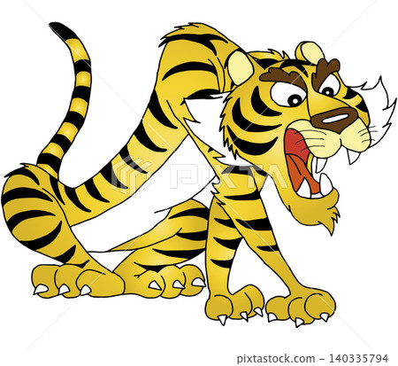 Hand-drawn animal illustration ☆ Tiger Hand-drawn animal illustration ☆ Tiger 140335794
