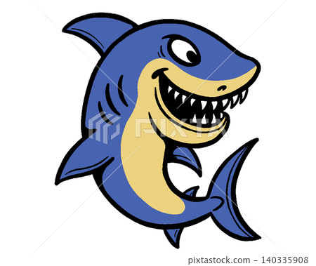 鯊魚卡通插圖 鯊魚卡通插圖 140335908