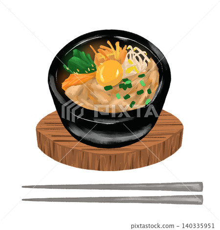 拌飯插圖 拌飯插圖 140335951