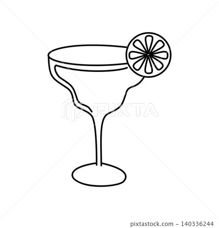 margarita cocktail outline icon margarita cocktail outline icon 140336244