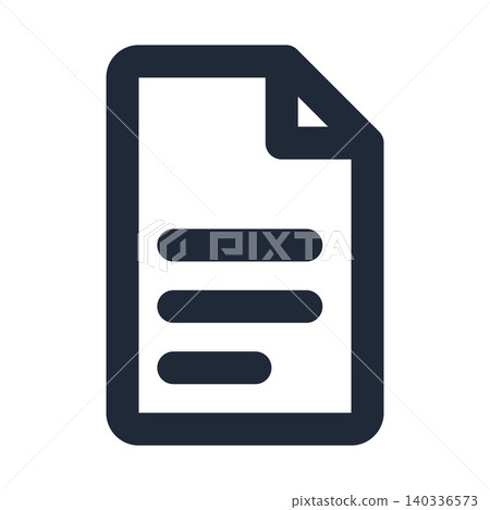 Document line art icon Document line art icon 140336573
