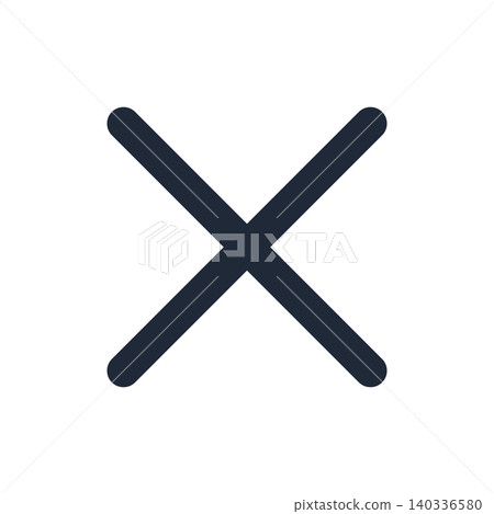 Close button Line drawing icon Close button Line drawing icon 140336580