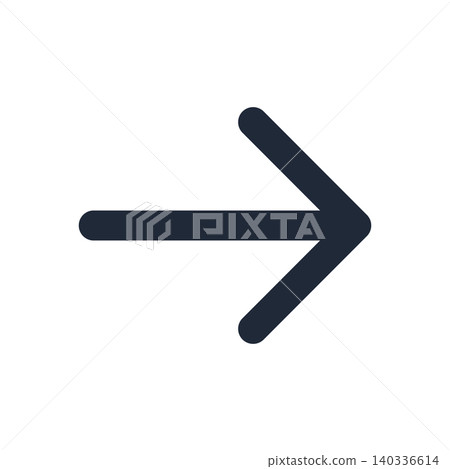 Movement arrow line drawing icon Movement arrow line drawing icon 140336614