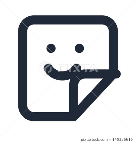 Sticker line art icon Sticker line art icon 140336616