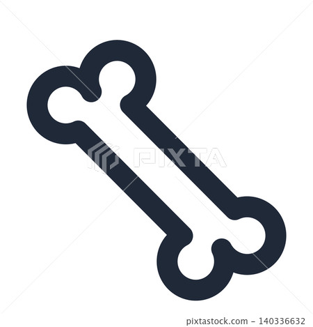 Bone line art icon 140336632