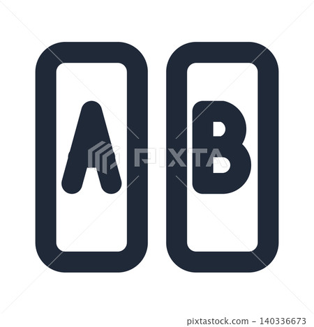 A/B testing line art icons A/B testing line art icons 140336673