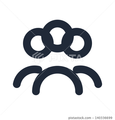 Audience Line art icons Audience Line art icons 140336699