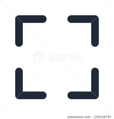 Full screen display Line art icons 140336785
