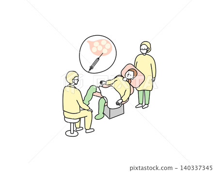 An illustrative image of the IVF egg retrieval procedure used in infertility treatment. An illustrative image of the IVF egg retrieval procedure used in infertility treatment. 140337345