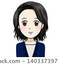 Receptionist woman, bowing woman 140337397