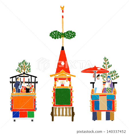 祗園祭:花京山、環國峰、白樂天山 祗園祭:花京山、環國峰、白樂天山 140337452