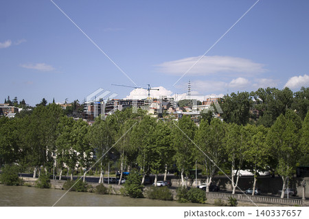 Urban landscape in Tbilisi, Georgia 140337657