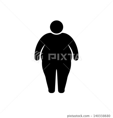 Obesity Body Shape Icon 140338680