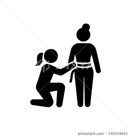 Waist Measurement Assessment Icon Waist Measurement Assessment Icon 140338681