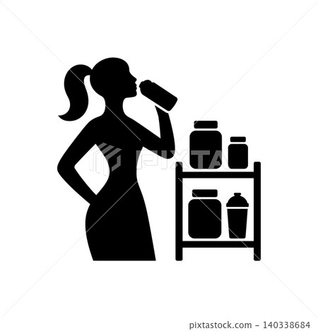 Dietary Supplement Nutrition Icon Dietary Supplement Nutrition Icon 140338684