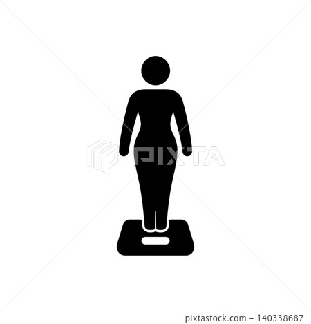 Body Weight Scale Icon Body Weight Scale Icon 140338687