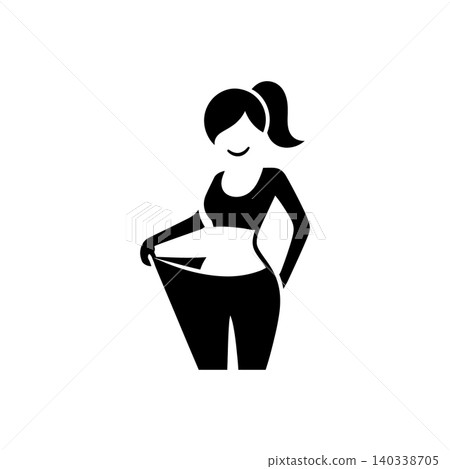 Successful Weight Loss Icon Successful Weight Loss Icon 140338705