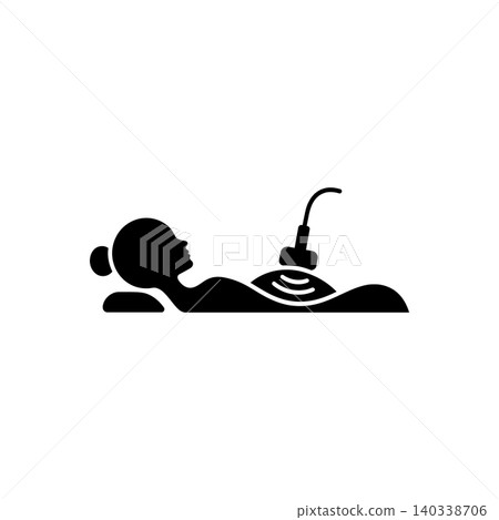 Abdominal Ultrasound Treatment Icon Abdominal Ultrasound Treatment Icon 140338706