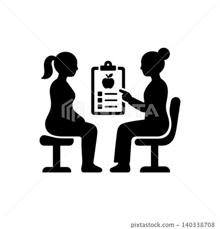 Diet Plan Consultation Icon Diet Plan Consultation Icon 140338708