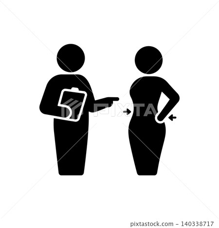 Professional Waist Measurement Icon Professional Waist Measurement Icon 140338717