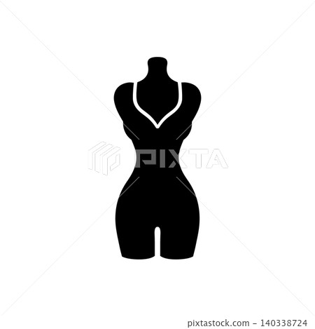 Female Silhouette Shape Icon Female Silhouette Shape Icon 140338724