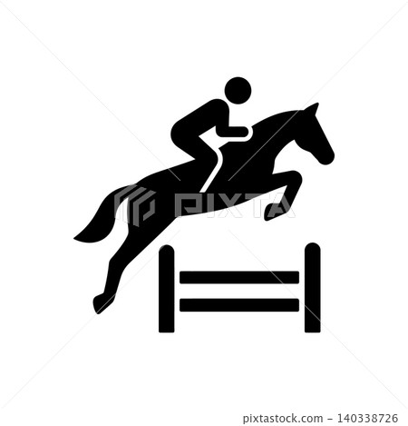 Equestrian Show Jumping Icon Equestrian Show Jumping Icon 140338726