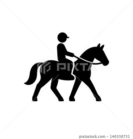 Leisure Equestrian Canter Riding Icon 140338731