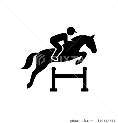 Competitive Show Jumping Event Icon Competitive Show Jumping Event Icon 140338733