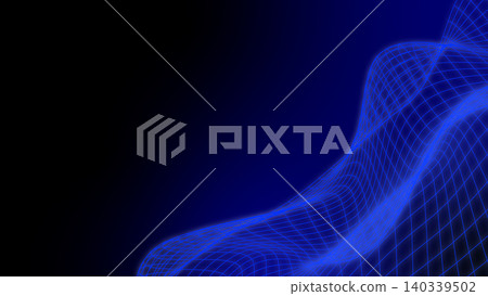 Neon 3D Grid Wave Background, Blue, Landscape (16:9 aspect ratio) Neon 3D Grid Wave Background, Blue, Landscape (16:9 aspect ratio) 140339502