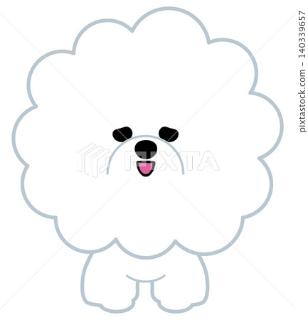 比熊犬正面插圖 比熊犬正面插圖 140339657