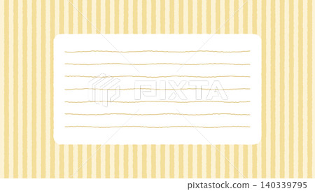 Hand-drawn style stationery frame, striped (yellow) Hand-drawn style stationery frame, striped (yellow) 140339795