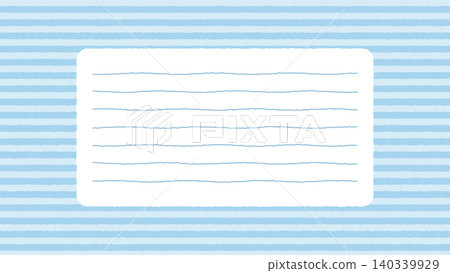 Hand-drawn style stationery frame with border (light blue) Hand-drawn style stationery frame with border (light blue) 140339929