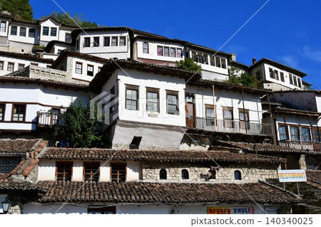 Albania, Berat, the city of a thousand windows, Mangalem district Albania, Berat, the city of a thousand windows, Mangalem district 140340025
