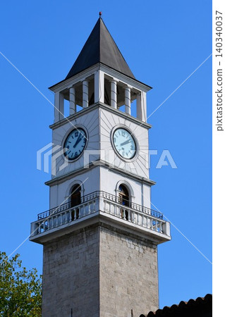 Albania, Tirana, Clock Tower, Skanderbeg Square Albania, Tirana, Clock Tower, Skanderbeg Square 140340037