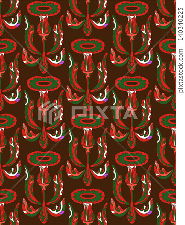 pattern with magic unicorn and stars 140340225