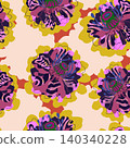seamless pattern with colorful flowers 140340228