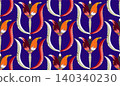 seamless pattern with hand drawn ink circles 140340230