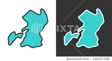 Simple icons of Kumamoto Simple icons of Kumamoto 140341598
