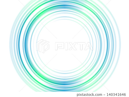 Blue and green bright shiny smooth circles abstract geometric background Blue and green bright shiny smooth circles abstract geometric background 140341646
