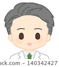 Male with a smiling white coat 140342427